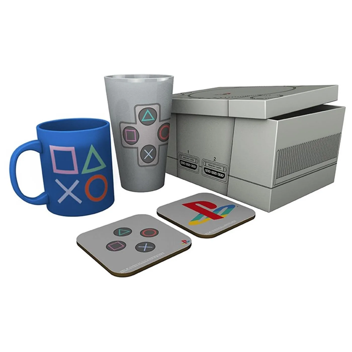 Pack Vaso Xxl + Taza + Dos Posavasos Gb Eye Playstation Ps Classic en Supercomp, mayorista informática